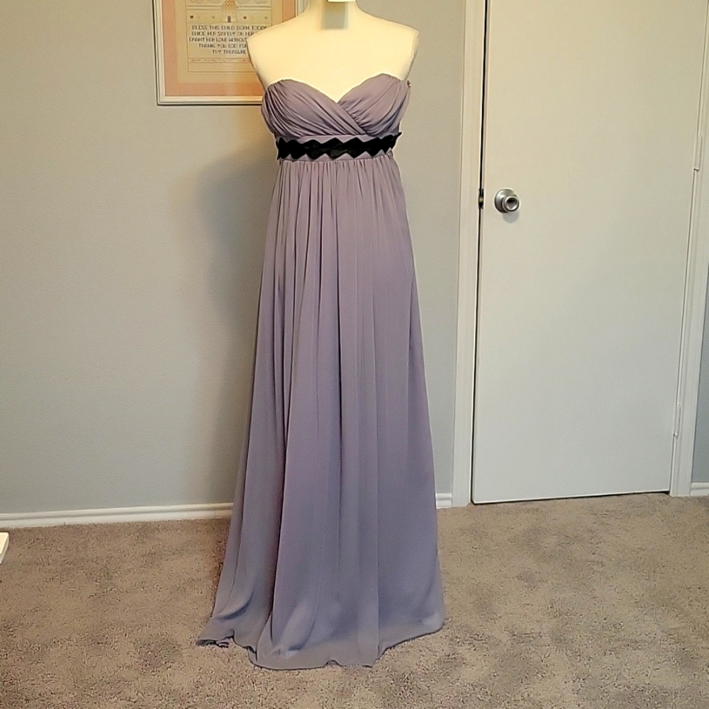 BCBGeneration Strapless Gray Dress